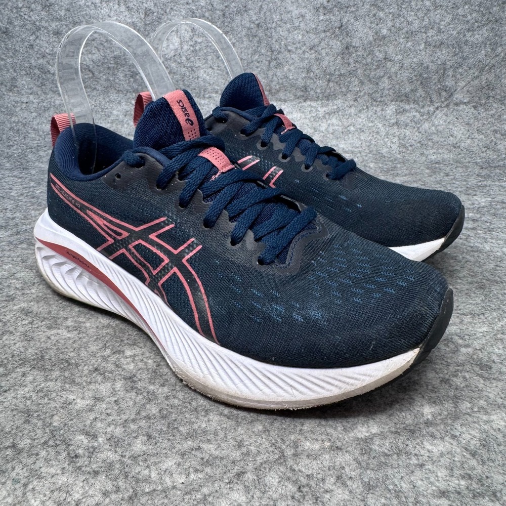 Asics Gel-Excite 10 Running Shoes Womens Size 7 Blue Salmon Pink 1012B418